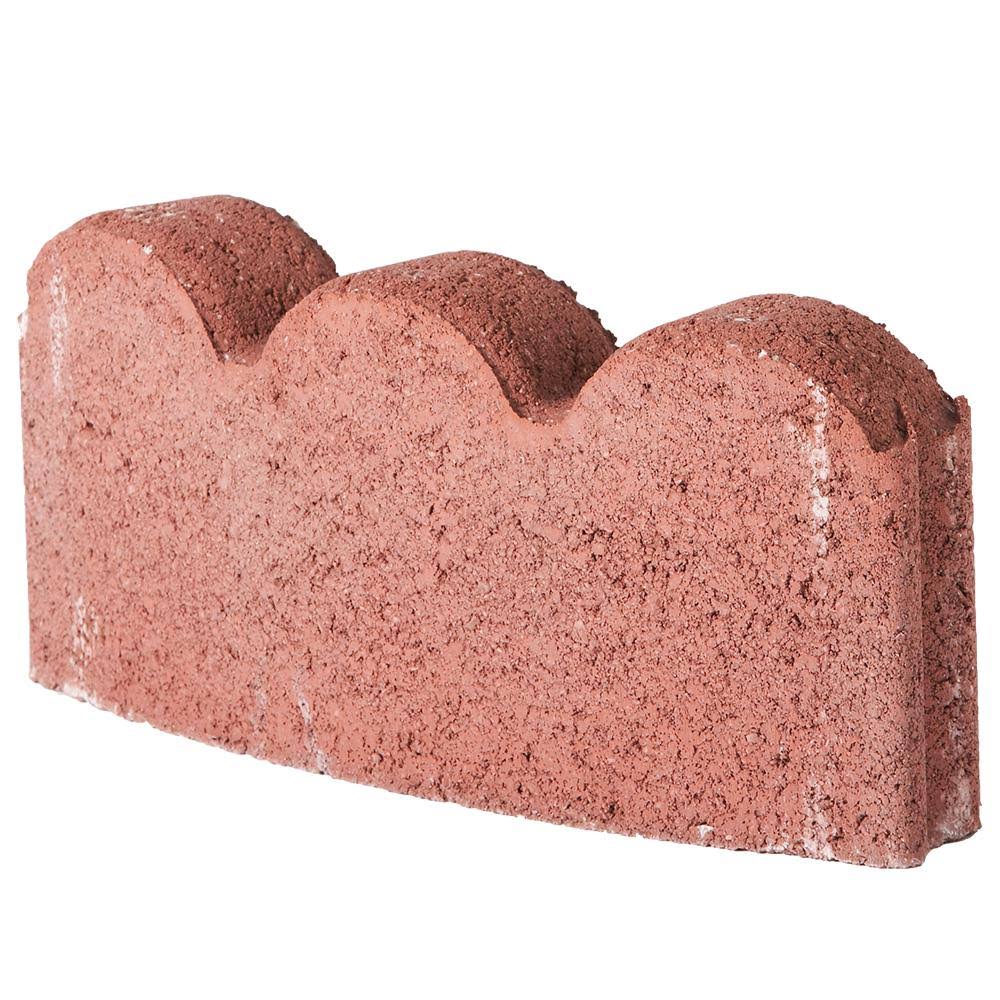 Pavestone 12 in. x 2 in. x 5.25 in. River Red Curved Concrete Edger (176-Pieces/164 Sq. ft./Pallet)